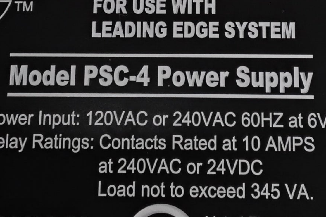 Elevator Door Control Light Screen Power Supply - Model PSC-4 By Tri-Tronics